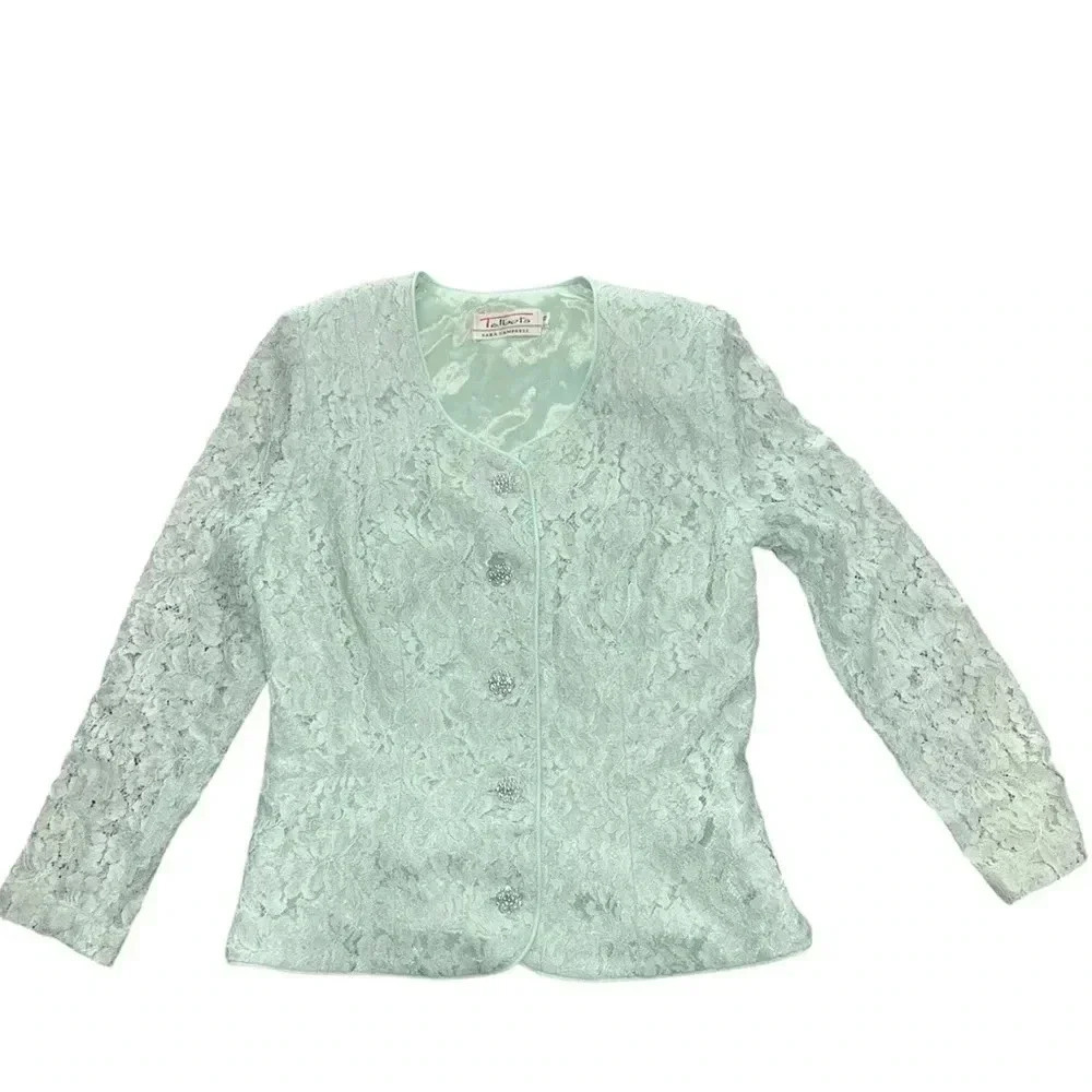 Vintage Talbots Sara Campbell turquoise blazer